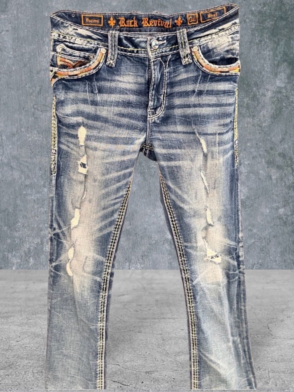 Rock Revival Burma Bootcut Jean Women's Size 30x31 Designed in USA 498200R - Picture 3 of 16